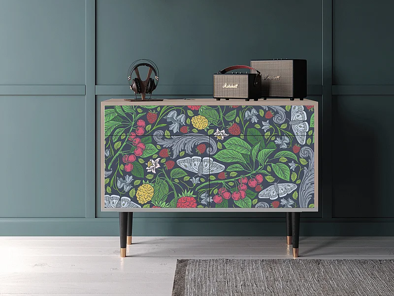 Kredens - 115x85x48 cm - BS4 - Summer Berries, Latte