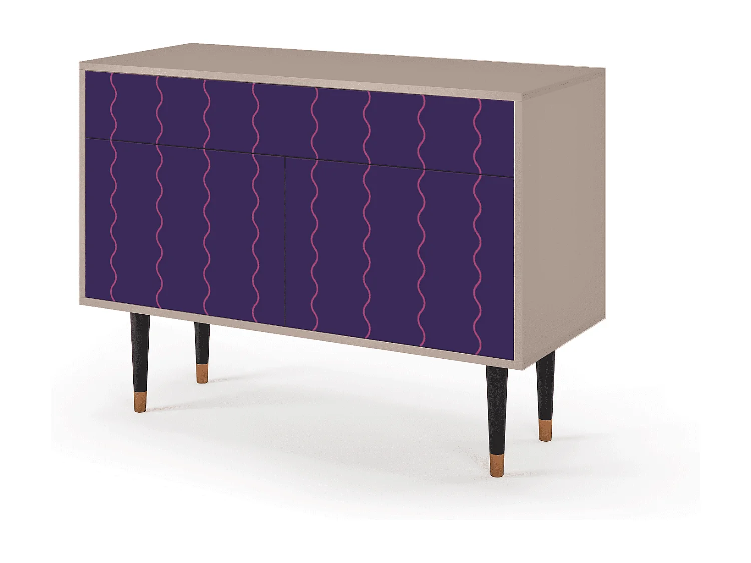 Aparador - 115x85x48 cm - BS4 - Grape Maccaroni, Latte