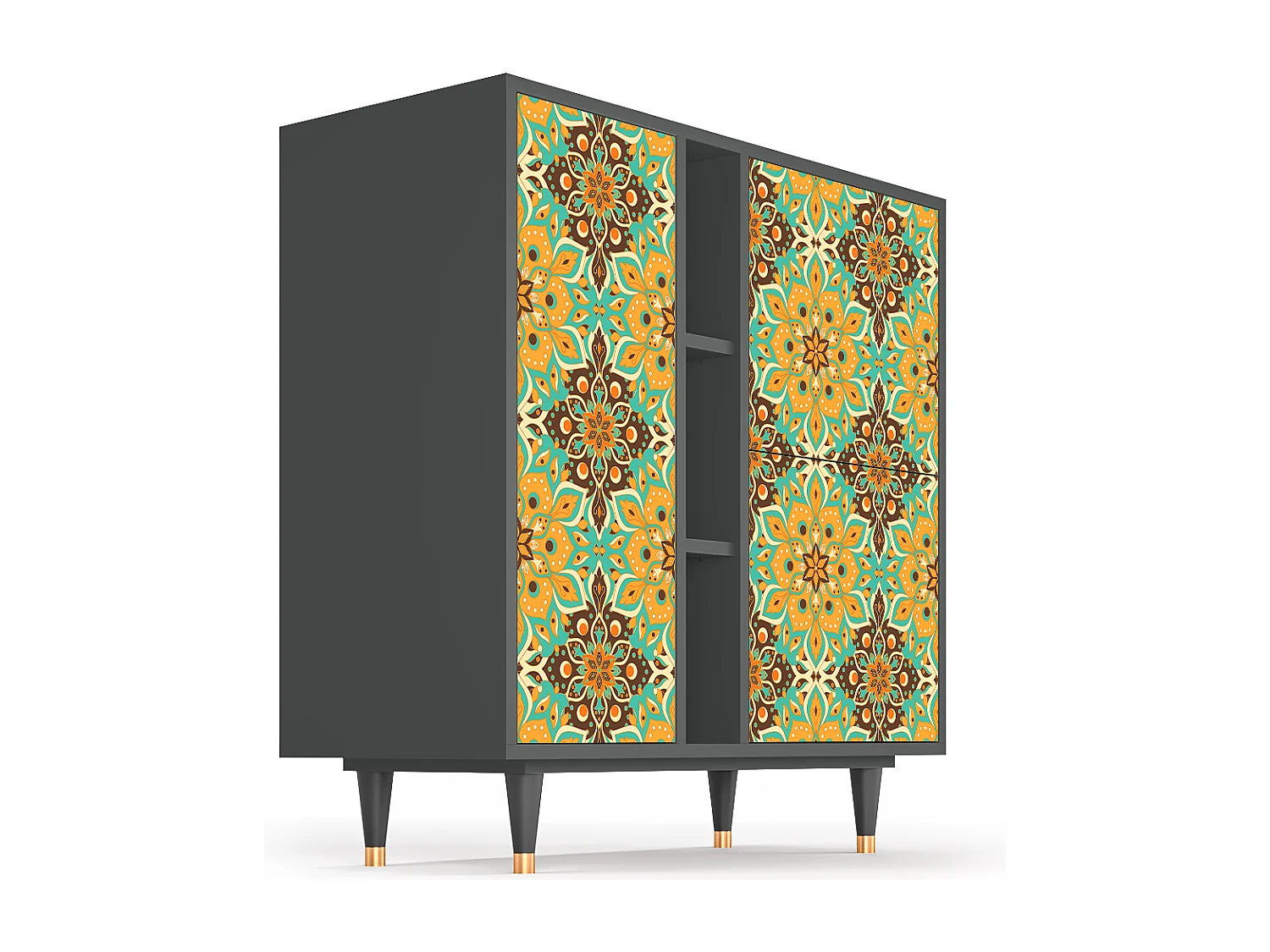 Dressoir - 94х96х41 cm - BS5 - Indian Spices, Antraciet