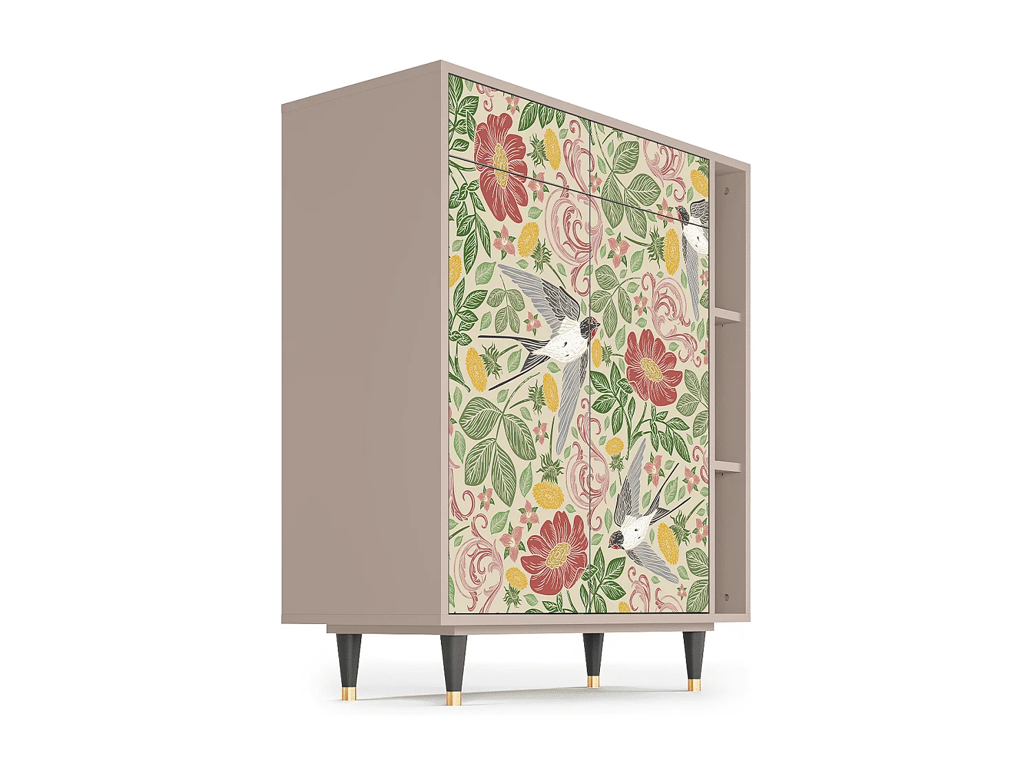 Sideboard - 96х110х41 cm - BS6 - Spring Swallow, Latte