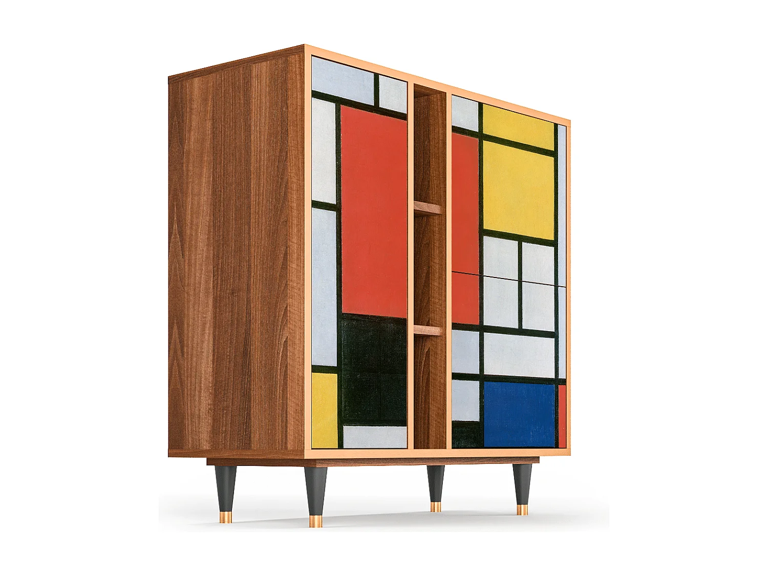 Dressoir - 94х96х41 cm - BS5 - Composition, Walnoot