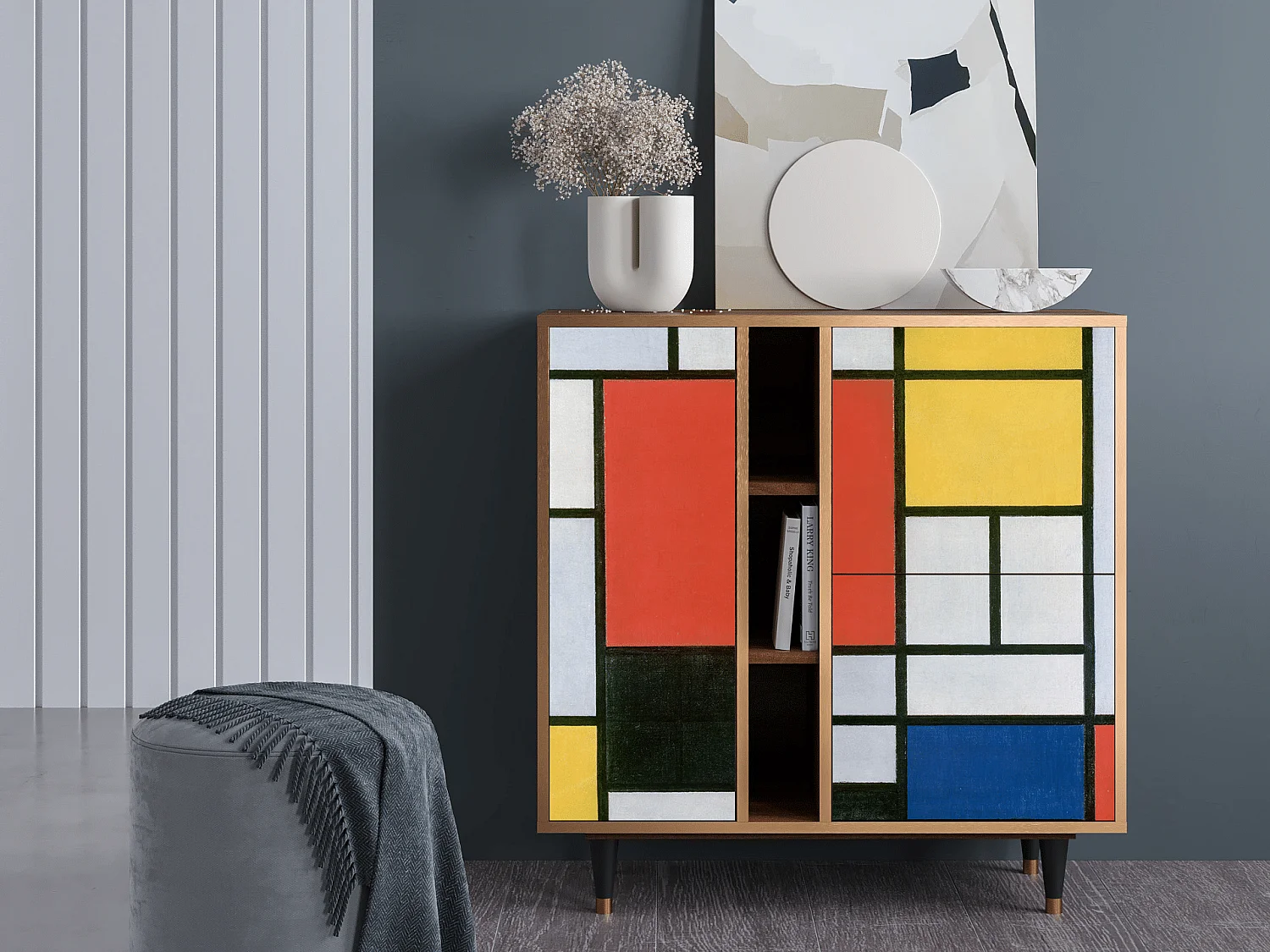 Buffet - 94х96х41 cm - BS5 - Composition, Noyer