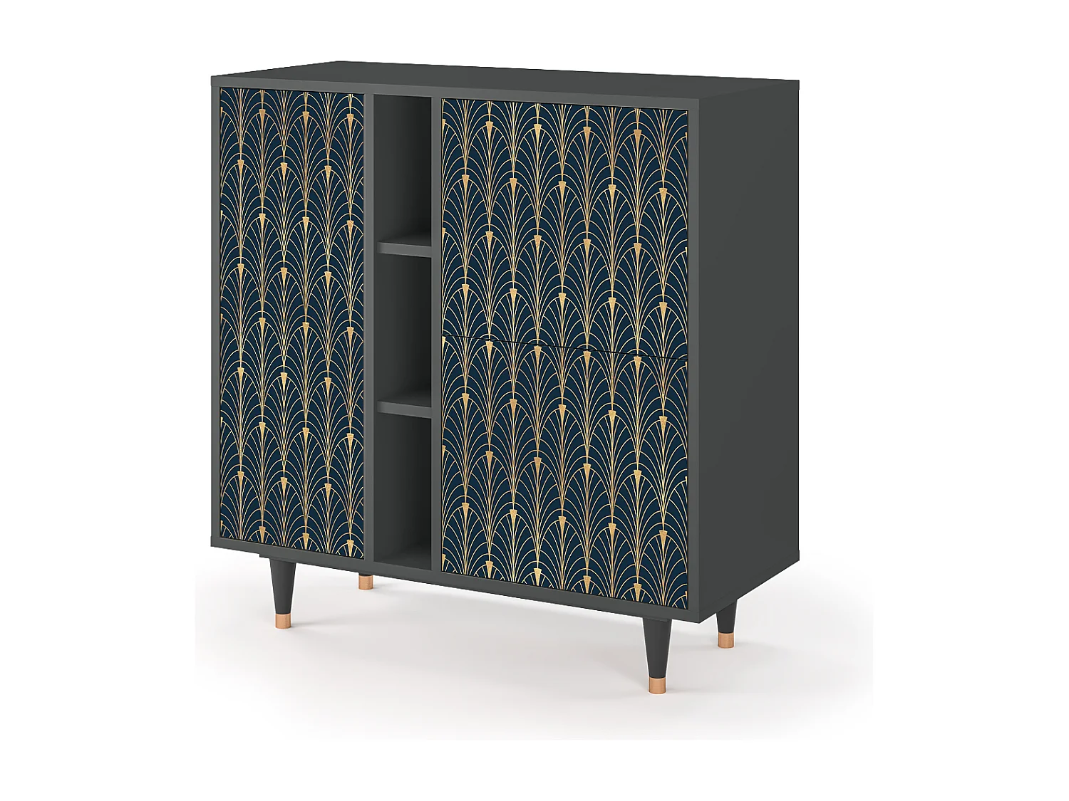 Buffet - 94х96х41 cm - BS5 - Flower of the Nile, Anthracite