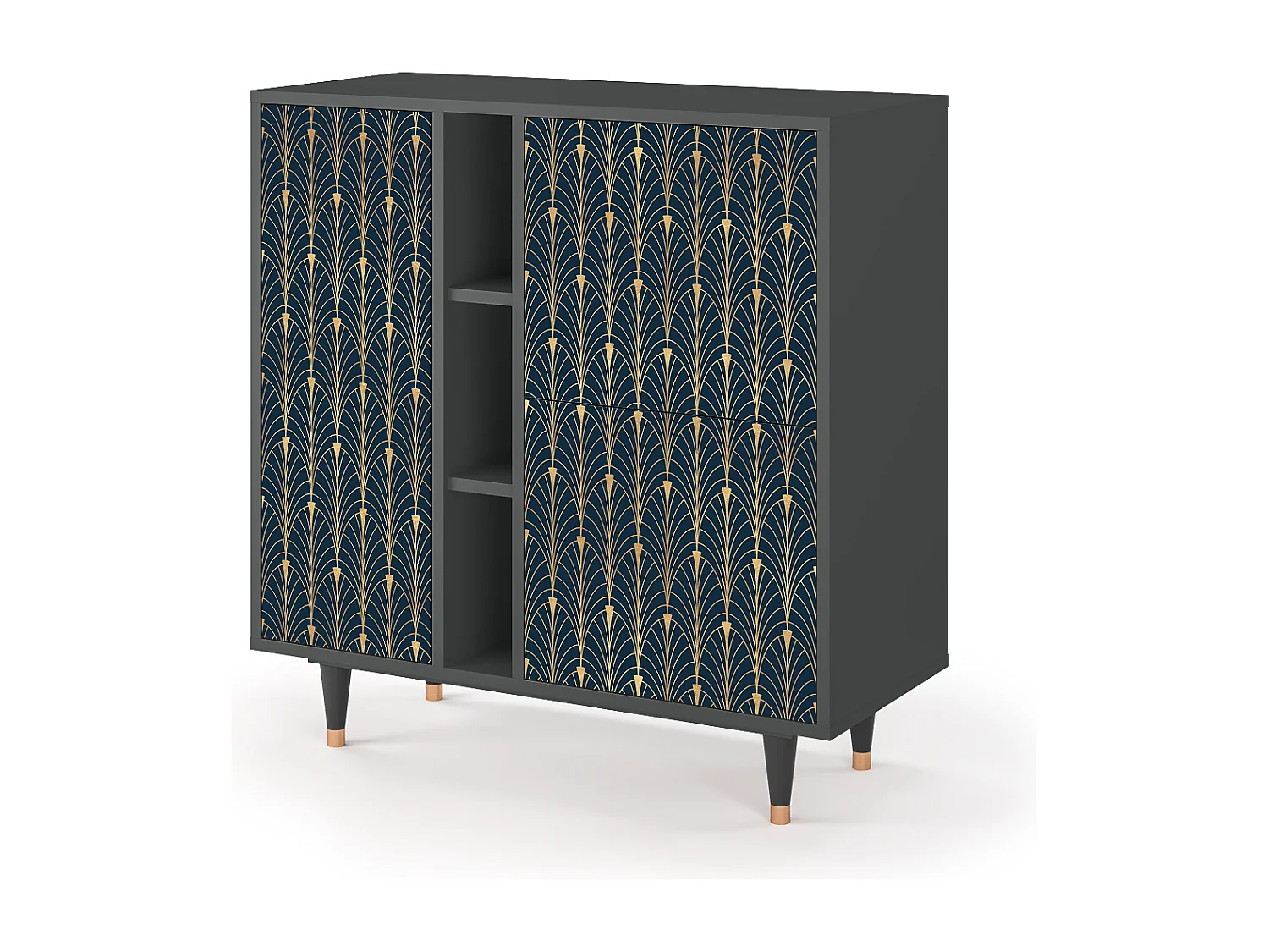 Buffet - 94х96х41 cm - BS5 - Flower of the Nile, Anthracite