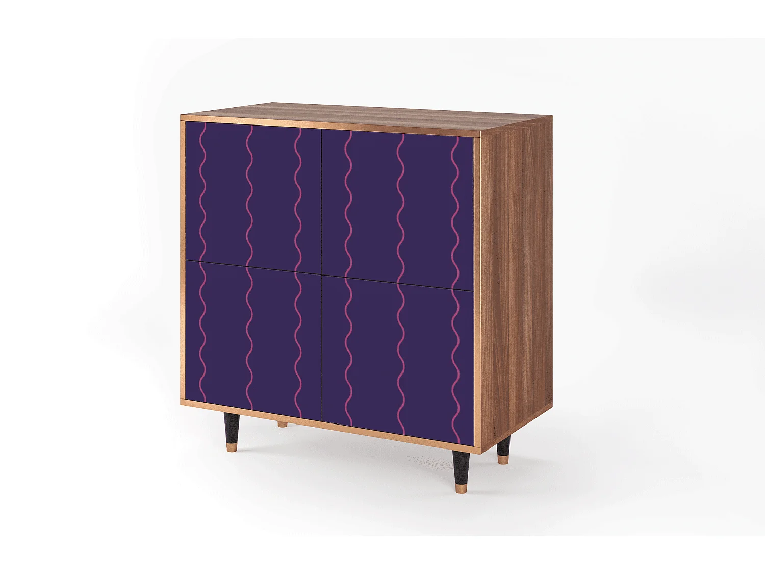 Aparador - 94x96x48 cm - BS3 - Grape Maccaroni, Nogueira