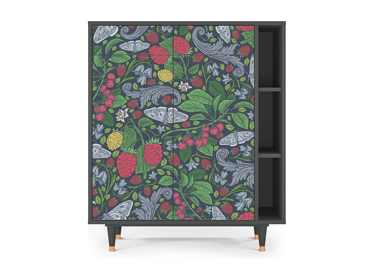 Dressoir - 96х110х41 cm - BS6 - Summer Berries, Antraciet