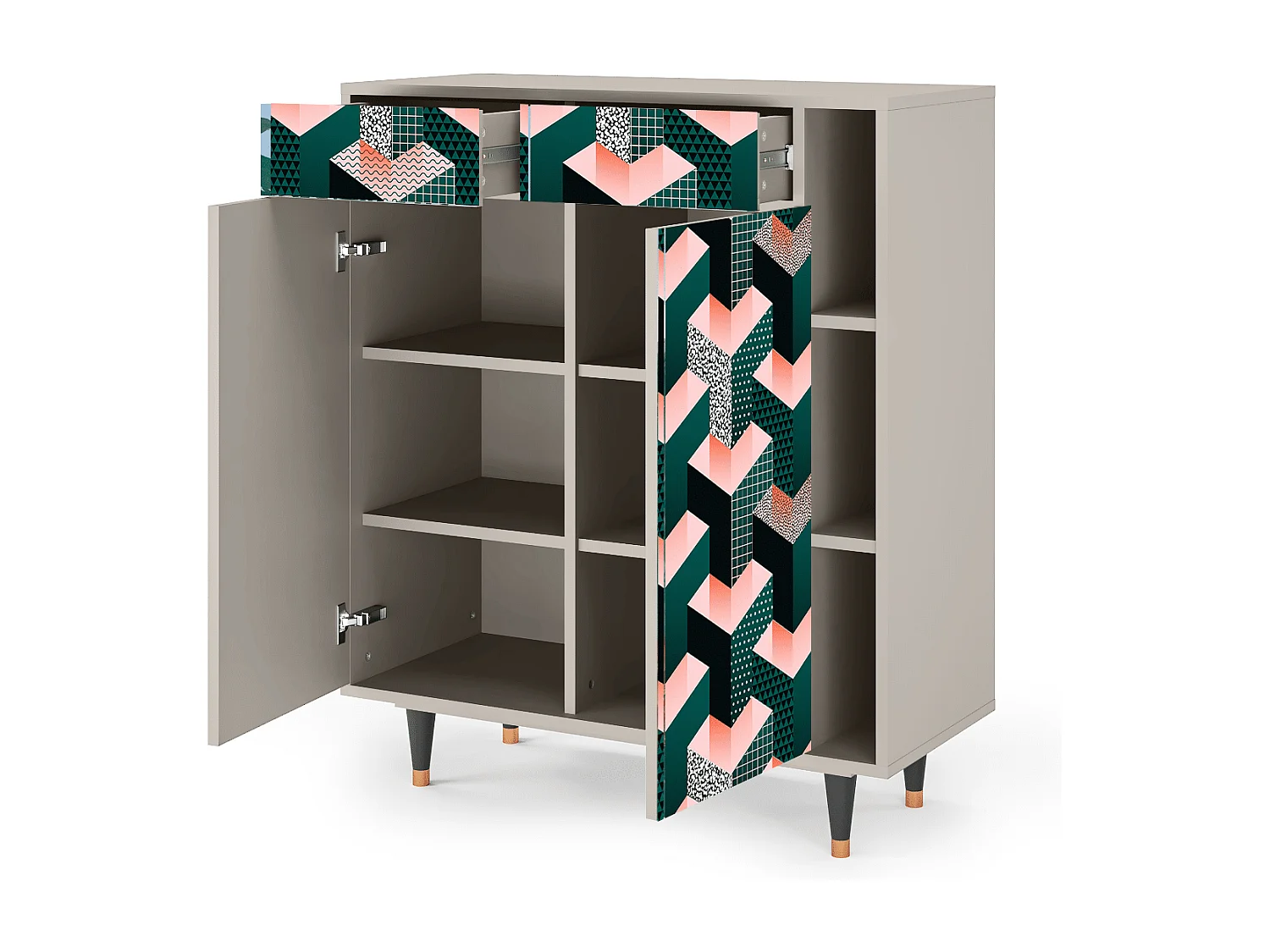 Aparador - 96х110х41 cm - BS6 - Geometric Madness, Arena