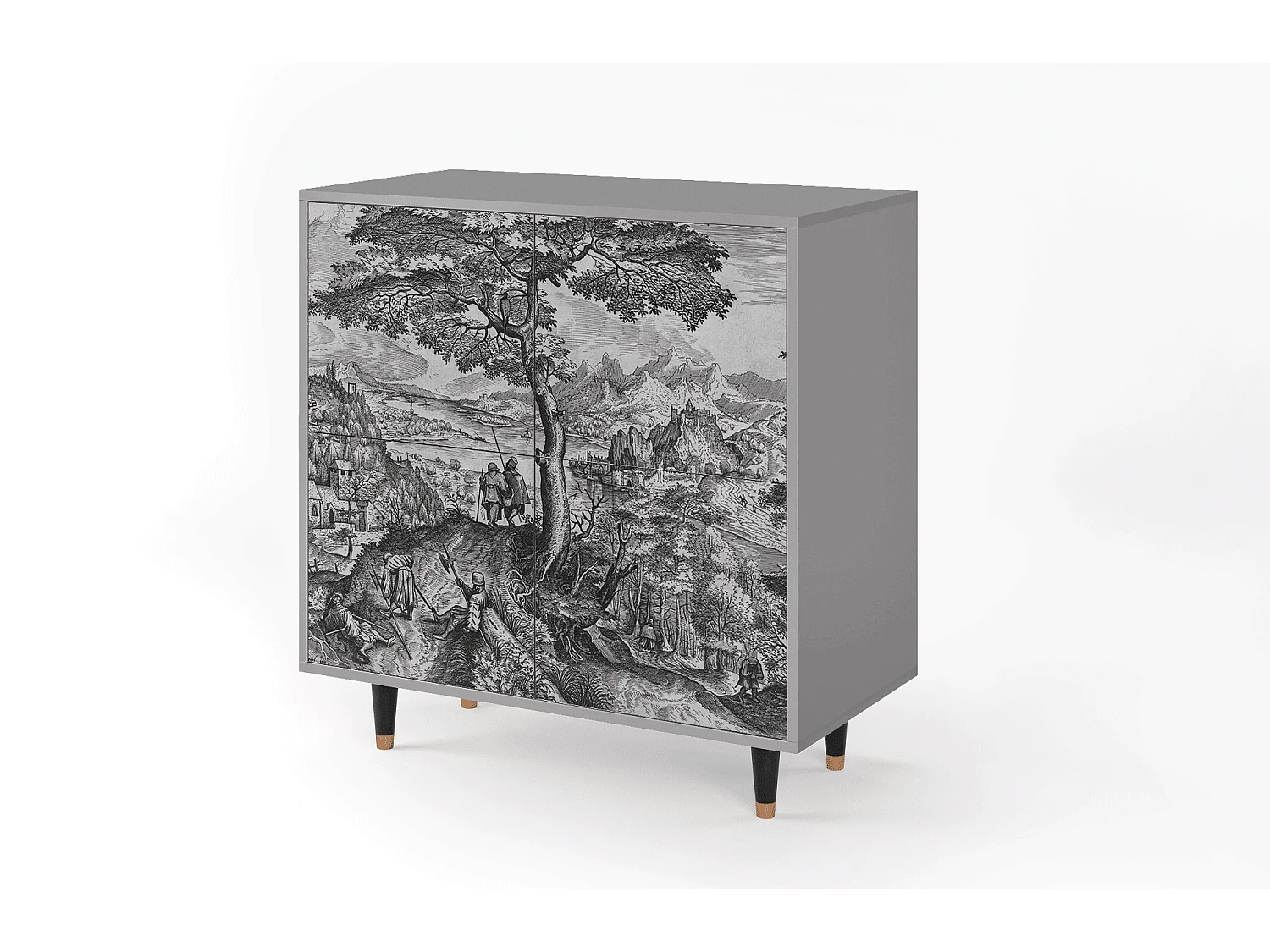 Buffet - 94x96x48 cm - BS3 - Milites Requiescentes, Gris