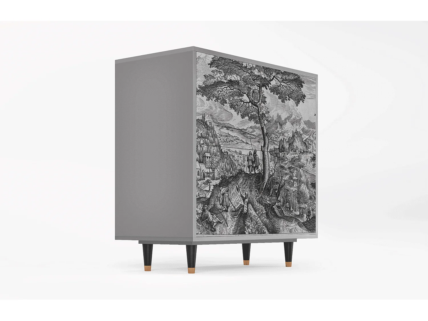 Buffet - 94x96x48 cm - BS3 - Milites Requiescentes, Gris