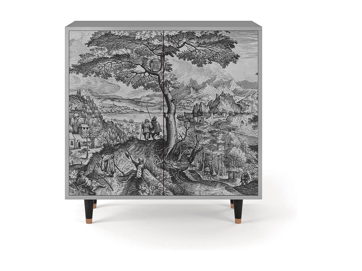 Buffet - 94x96x48 cm - BS3 - Milites Requiescentes, Gris