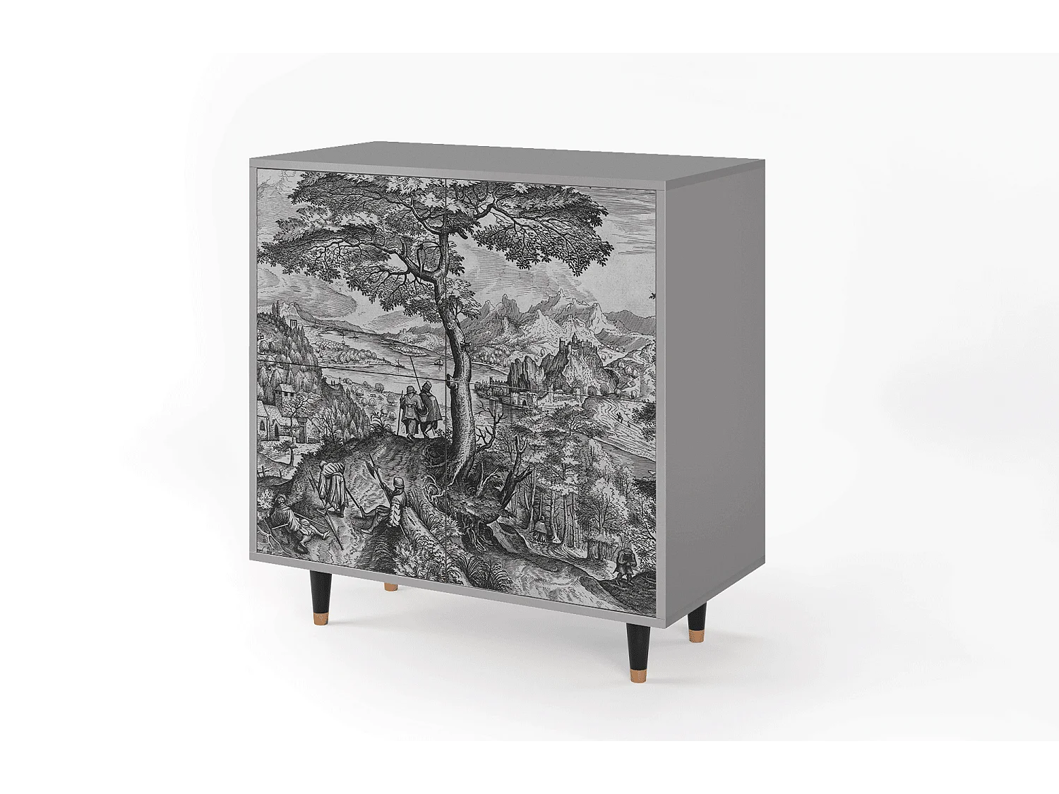 Buffet - 94x96x48 cm - BS3 - Milites Requiescentes, Gris