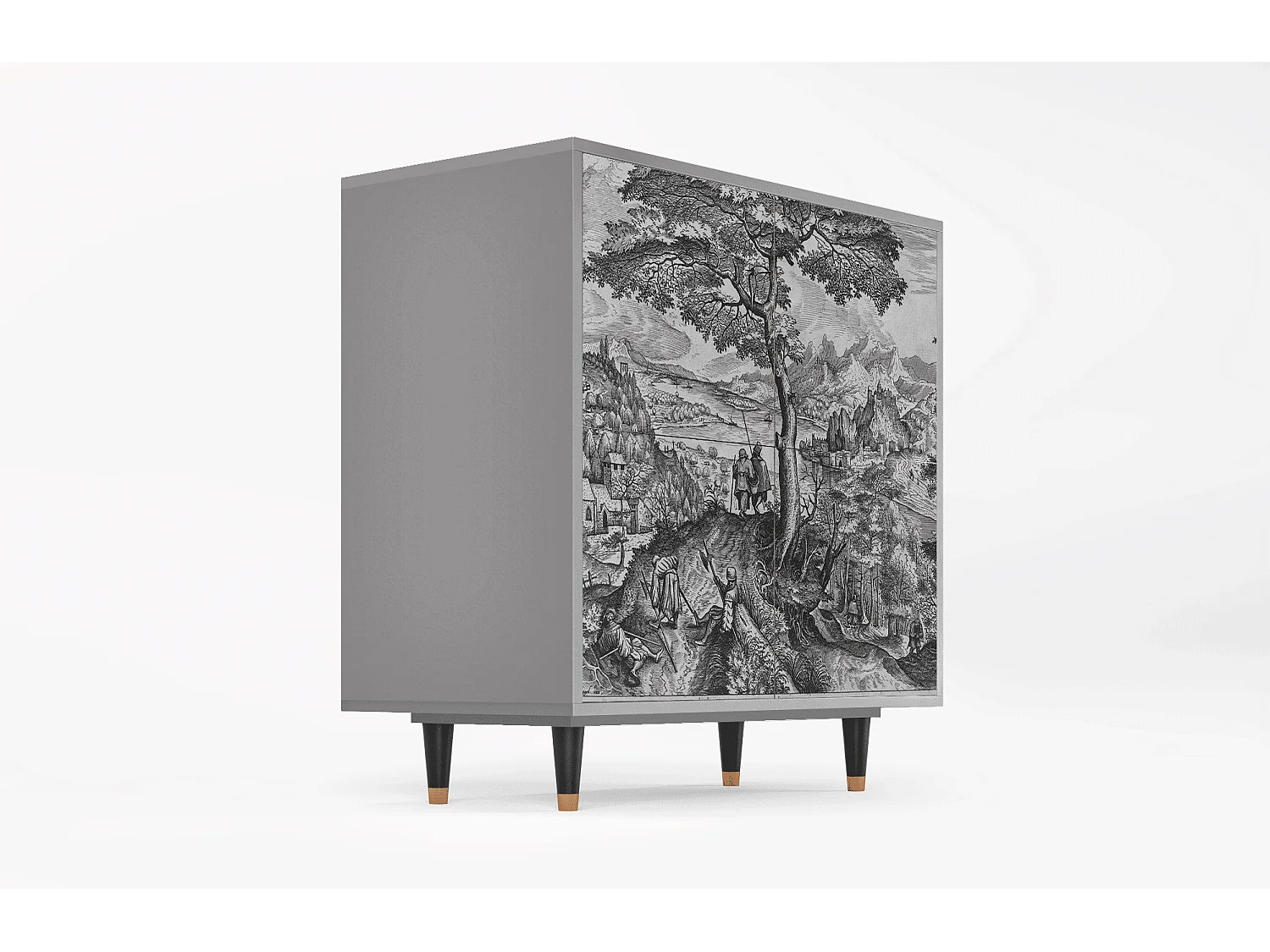 Buffet - 94x96x48 cm - BS3 - Milites Requiescentes, Gris