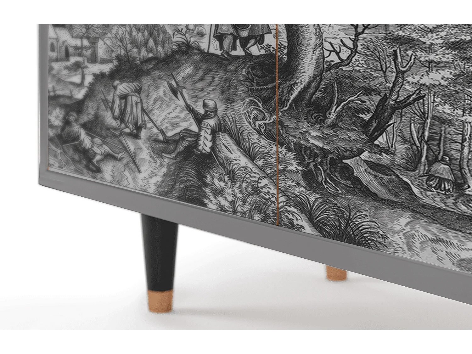 Buffet - 94x96x48 cm - BS3 - Milites Requiescentes, Gris