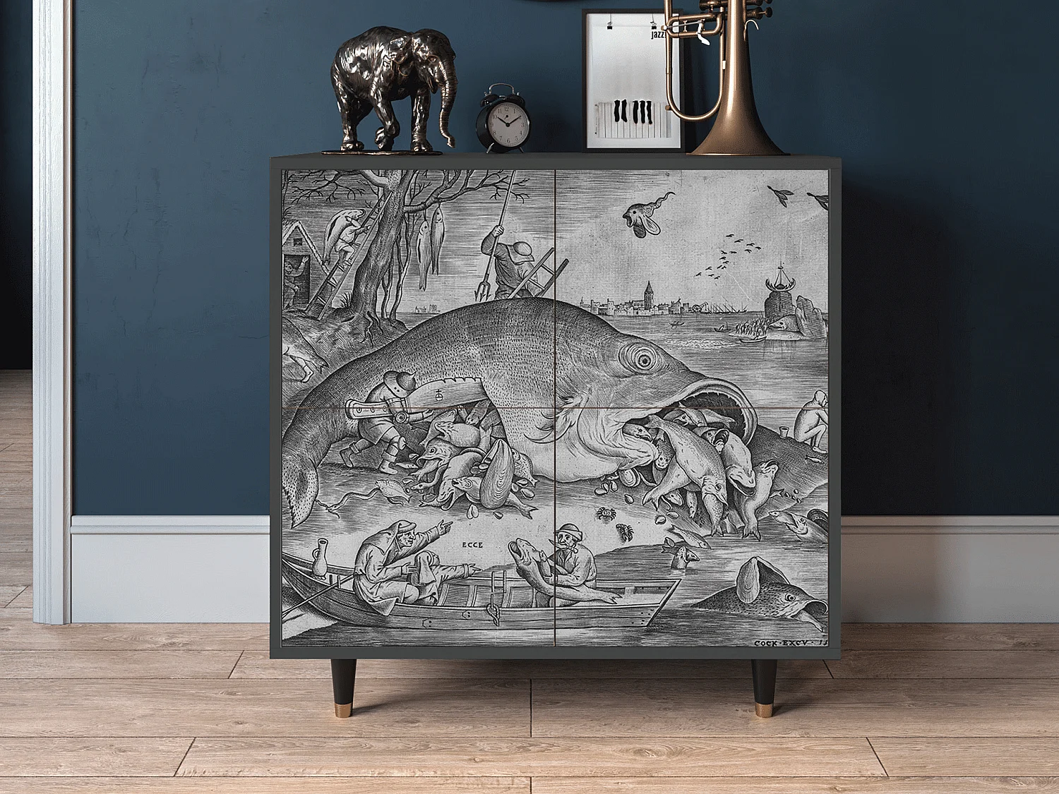 Credenza - 94x96x48 cm - BS3 - Big Fish Eat Little, Antracite