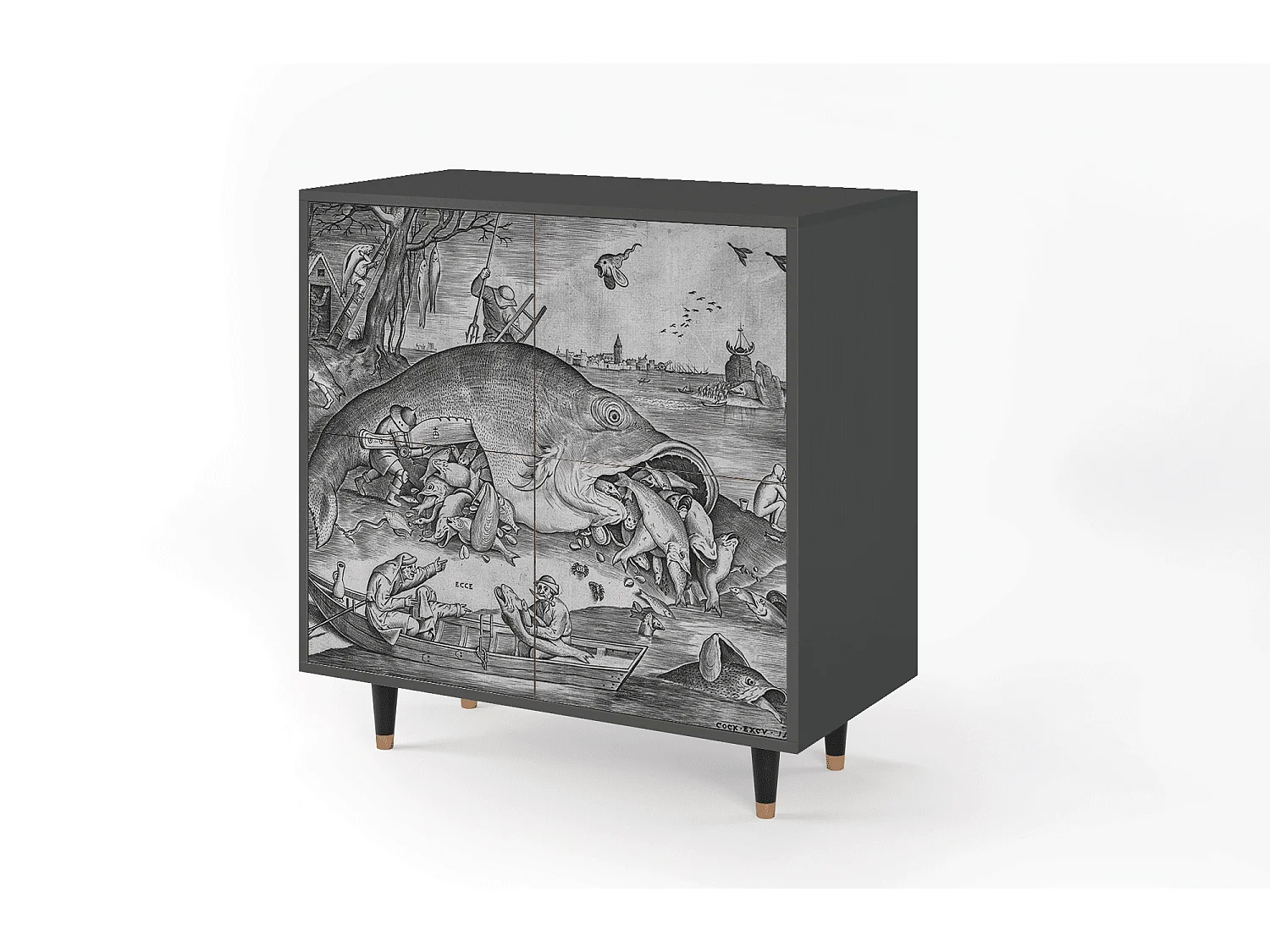 Credenza - 94x96x48 cm - BS3 - Big Fish Eat Little, Antracite
