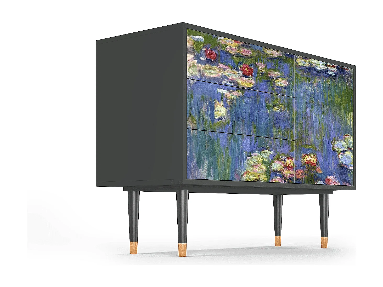 Credenza - 115х84х41 cm - S3 - The water lily pond  , Antracite