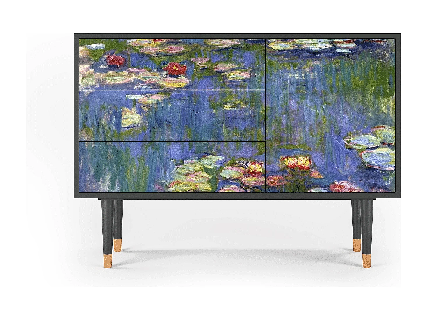Credenza - 115х84х41 cm - S3 - The water lily pond  , Antracite