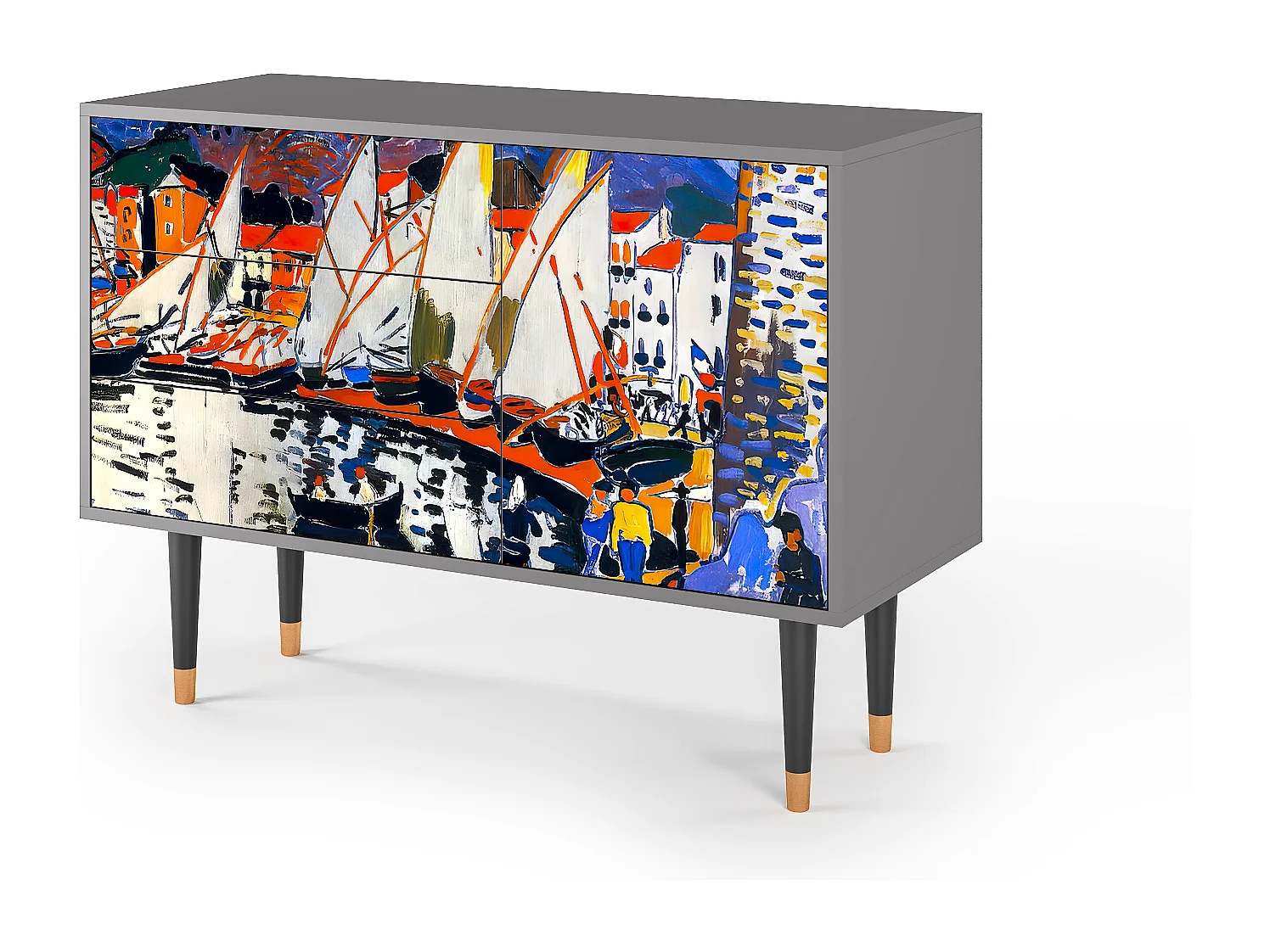 Credenza - 115х84х41 cm - S3 - Le Séchage des voiles , Grigio