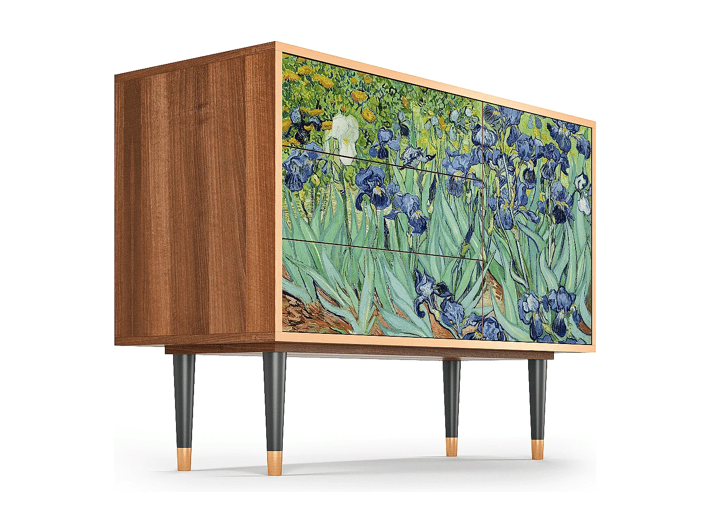 Aparador - 115х84х41 cm - S3 - Irises , Nogal