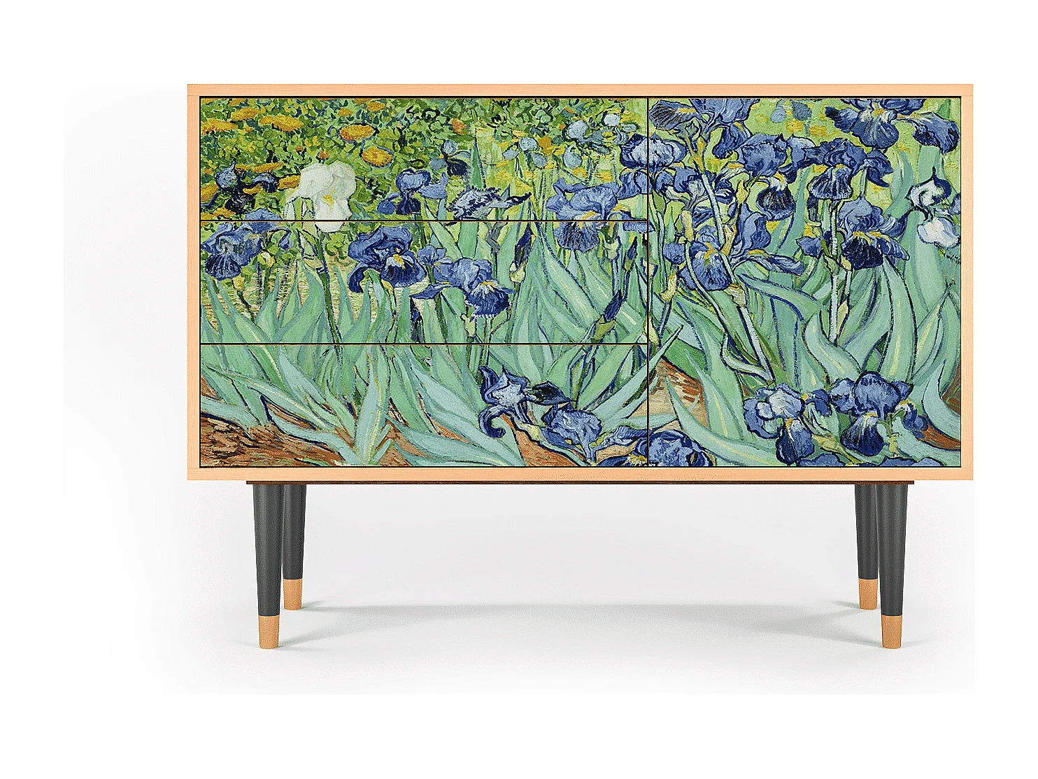 Sideboard - 115х84х41 cm - S3 - Irises , Walnuss