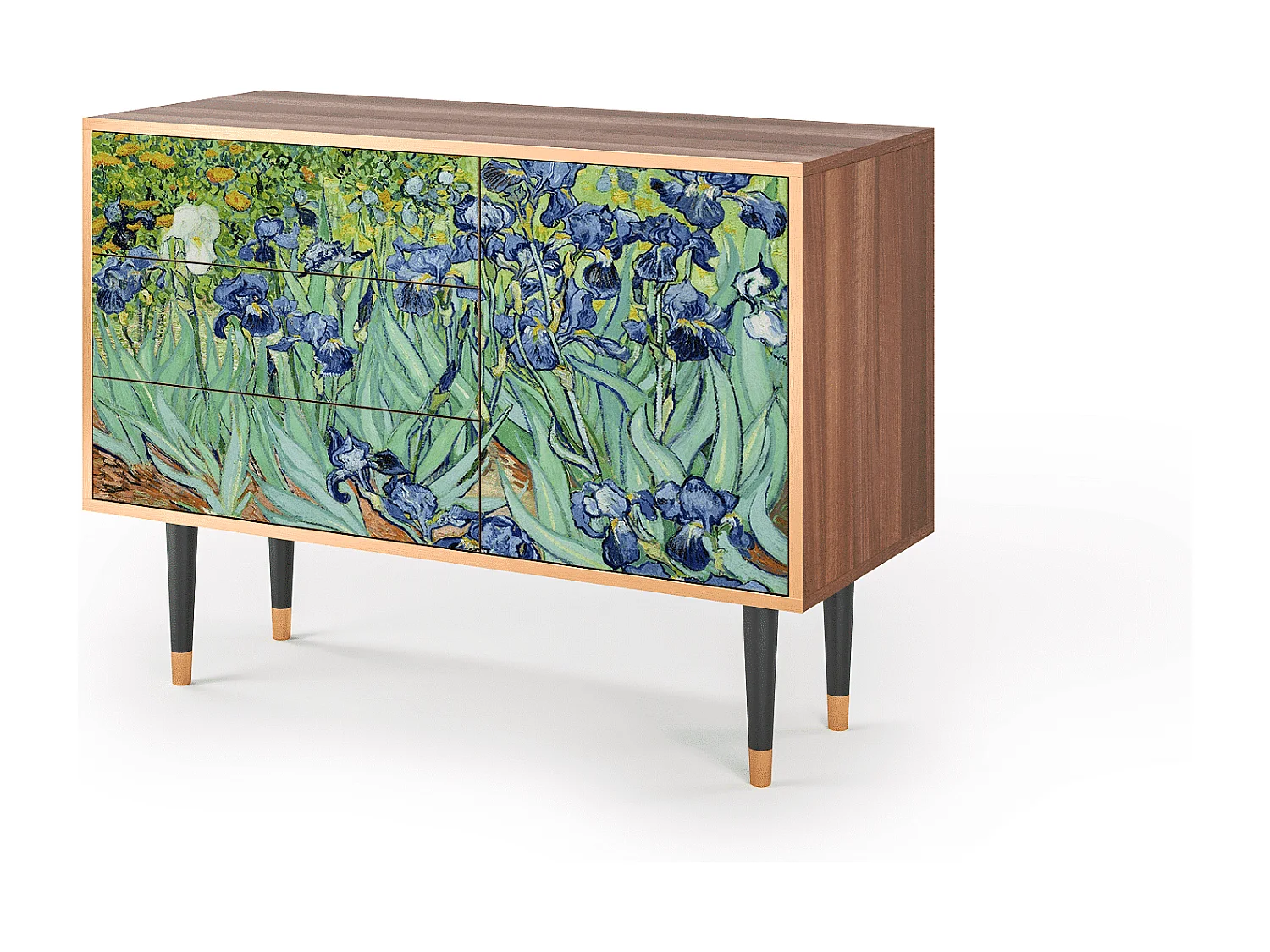 Sideboard - 115х84х41 cm - S3 - Irises , Walnuss