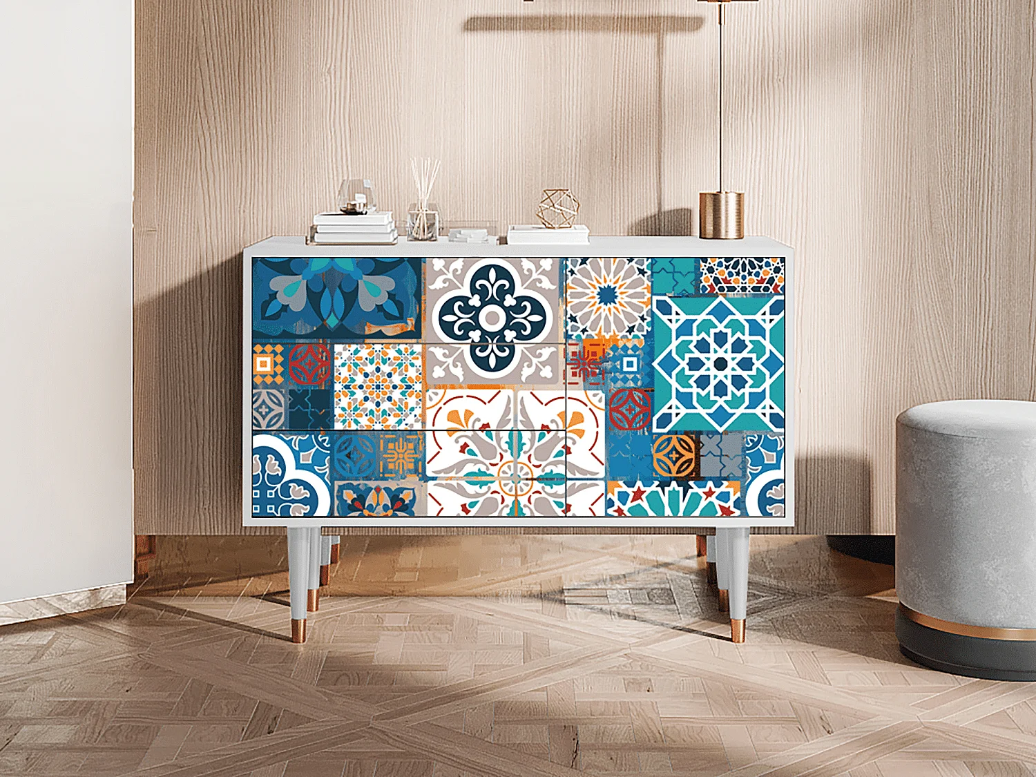 Buffet - 115х84х41 cm - S3 - Moroccan Market, Blanc