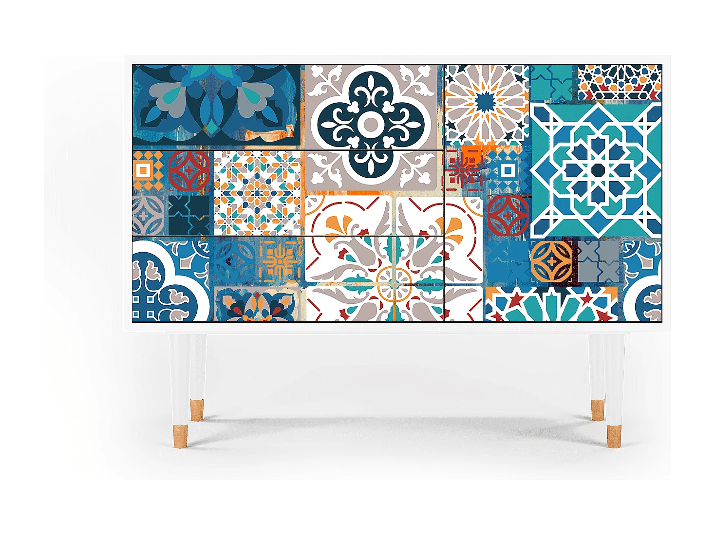 Buffet - 115х84х41 cm - S3 - Moroccan Market, Blanc