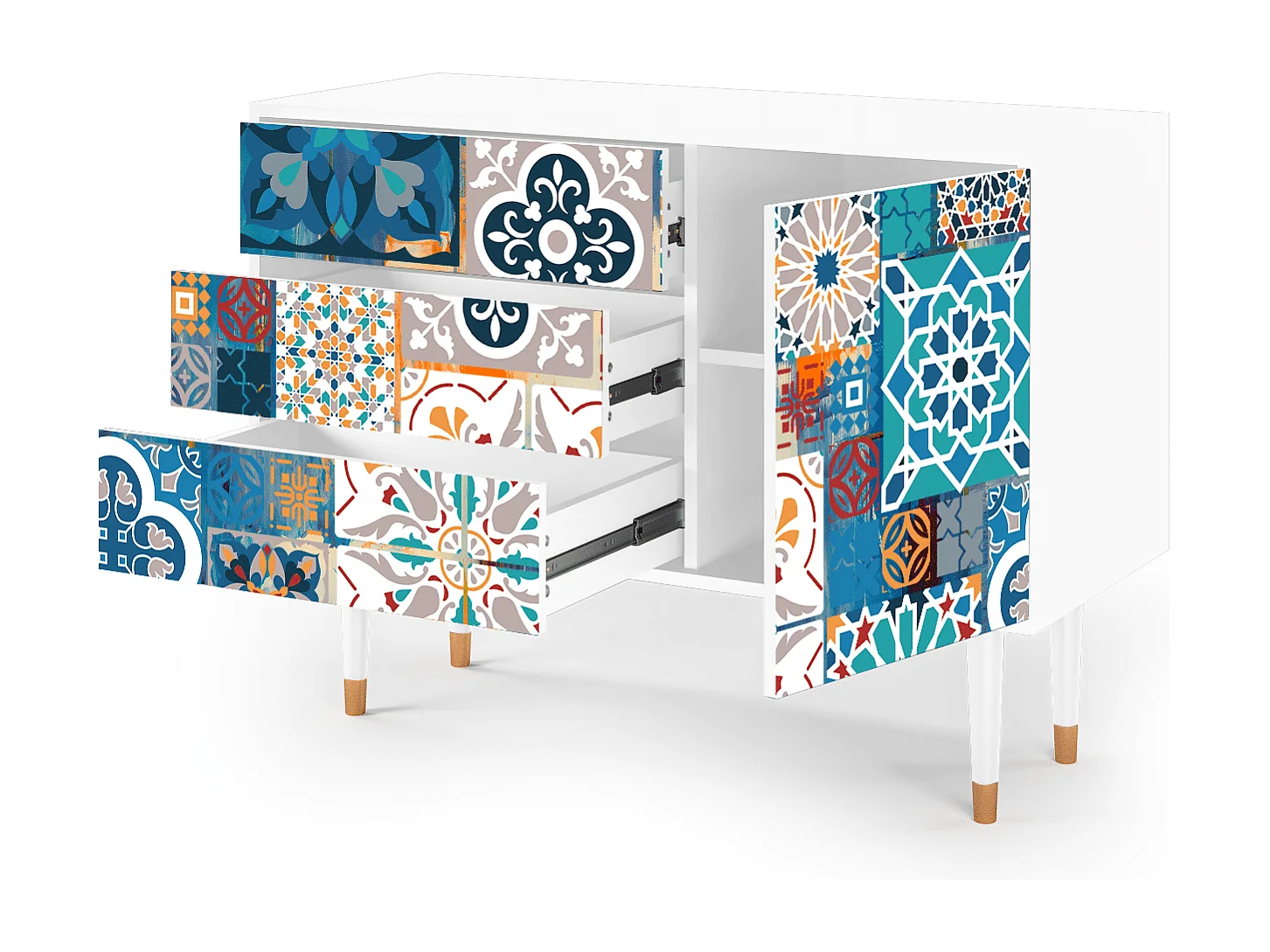 Buffet - 115х84х41 cm - S3 - Moroccan Market, Blanc