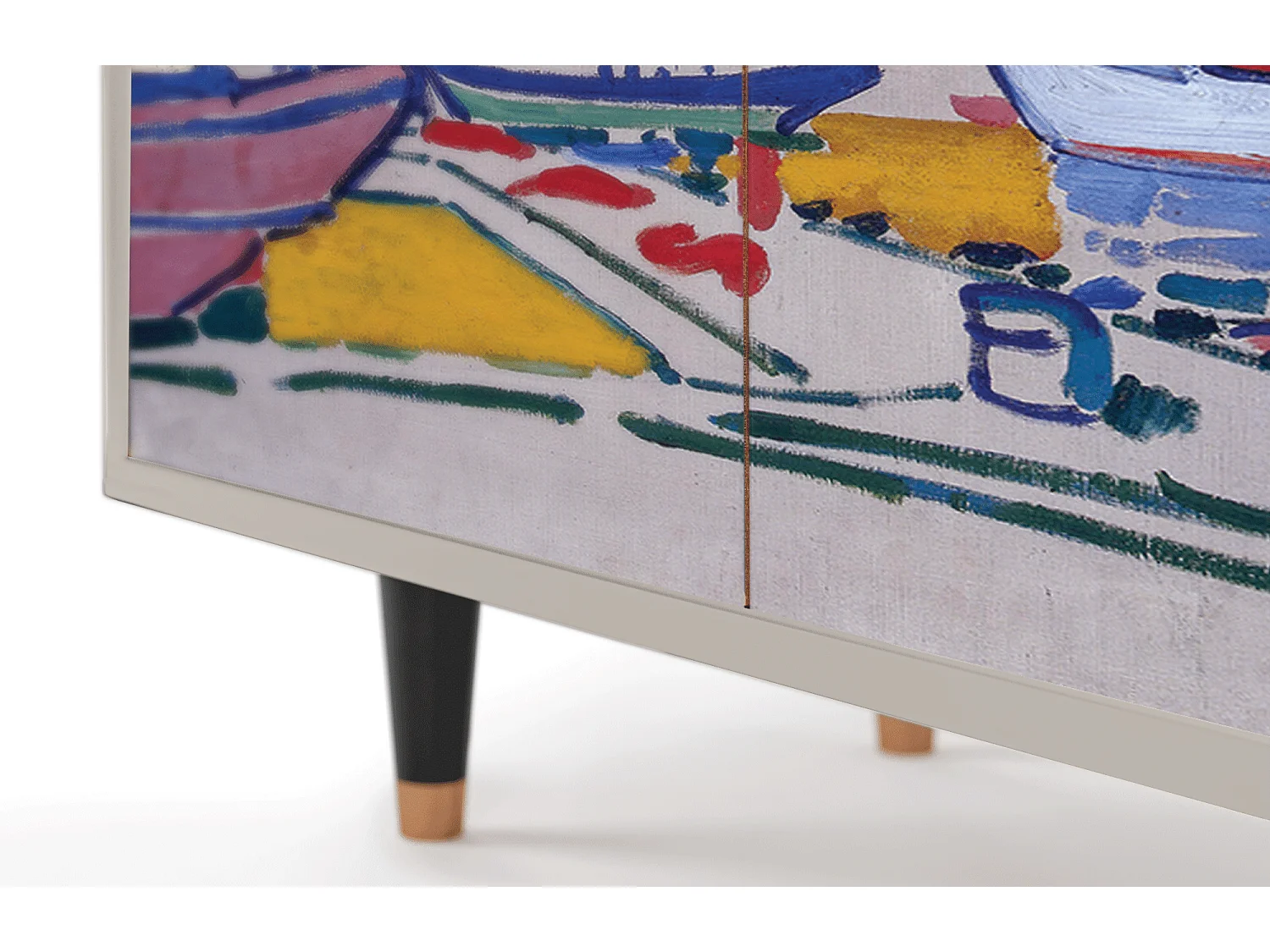 Dressoir - 94x96x48 cm - BS3 - The Port of Collioure , Zand