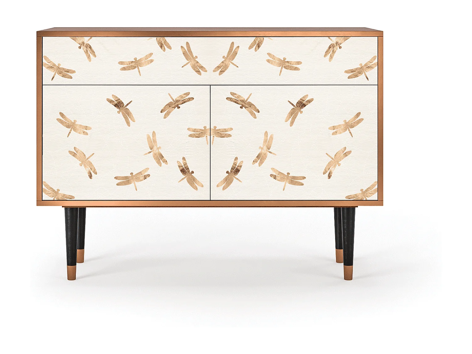 Kredens - 115x85x48 cm - BS4 - Nude Dragonflies, Orzech