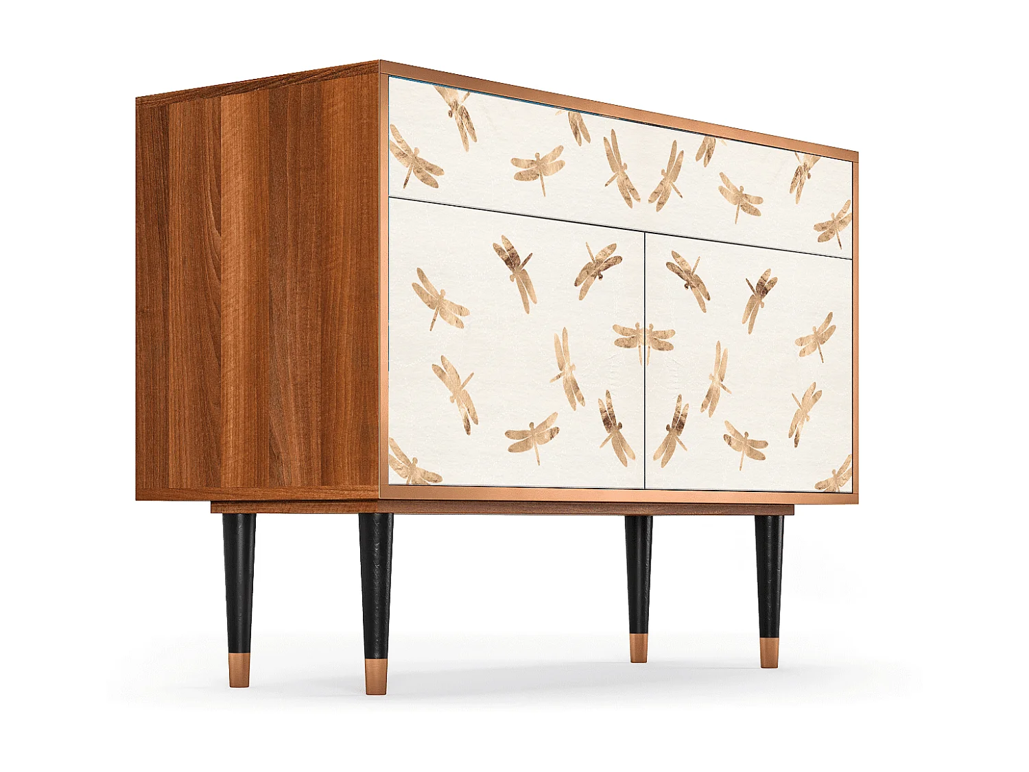 Credenza - 115x85x48 cm - BS4 - Nude Dragonflies, Noce