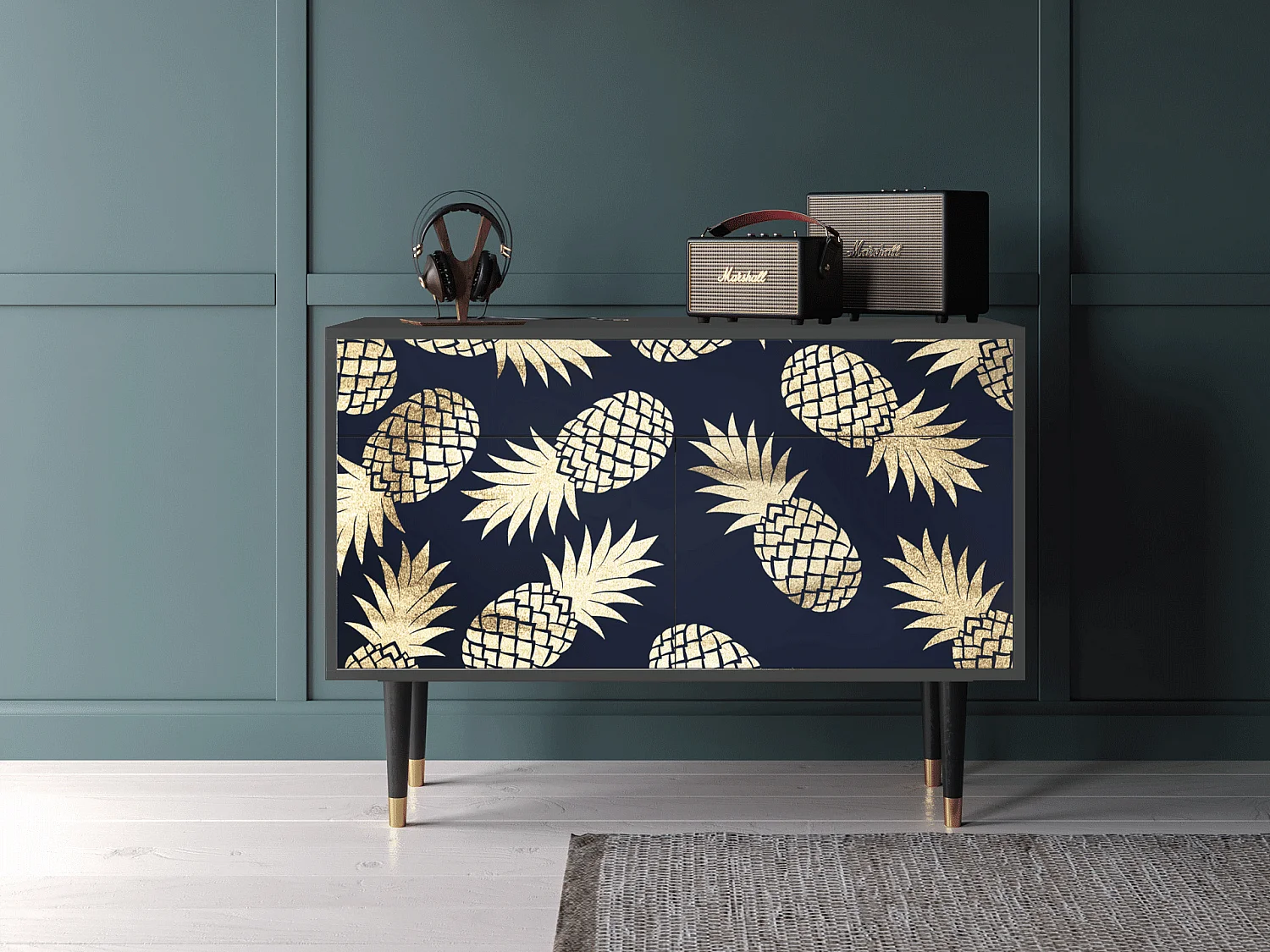 Buffet - 115x85x48 cm - BS4 - Sunny Pineaple, Anthracite