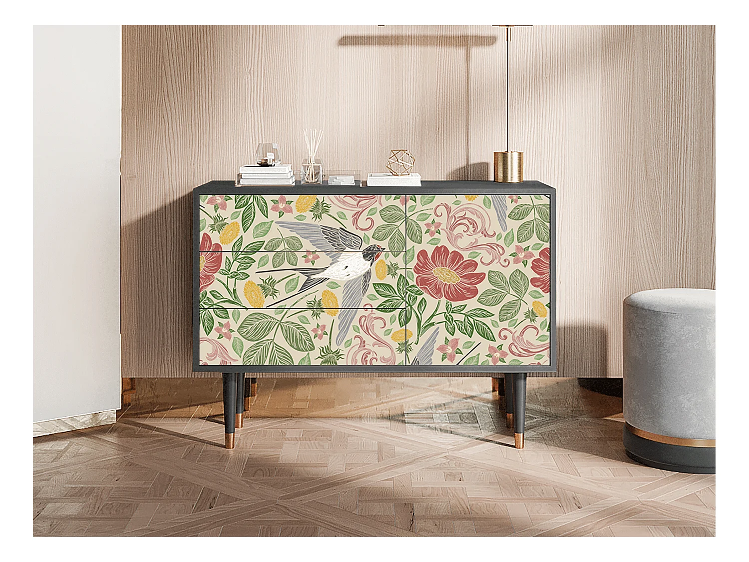 Buffet - 115х84х41 cm - S3 - Spring Swallow, Anthracite