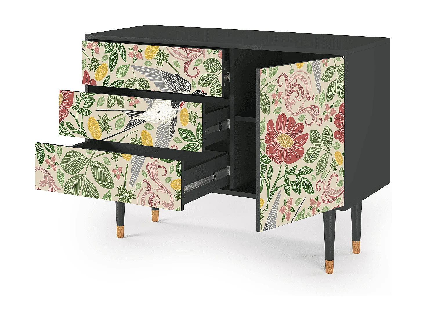 Credenza - 115х84х41 cm - S3 - Spring Swallow, Antracite