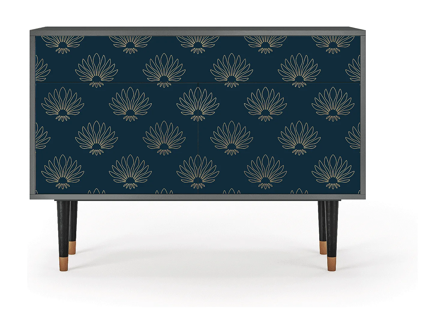Dressoir - 115x85x48 cm - BS4 - Blue Lotus, Antraciet