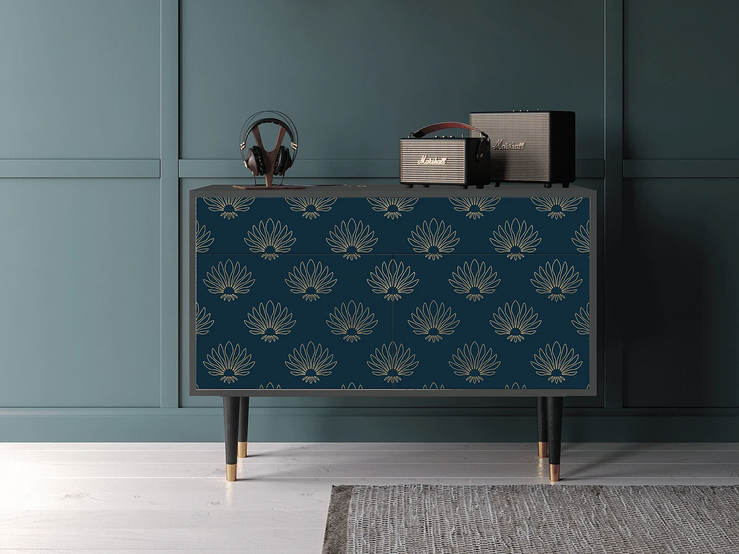 Buffet - 115x85x48 cm - BS4 - Blue Lotus, Anthracite