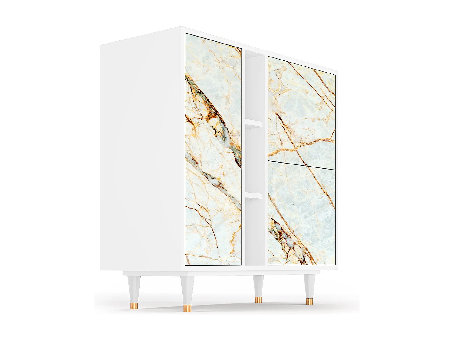 Buffet - 94х96х41 cm - BS5 - Sabley Marble, Blanc