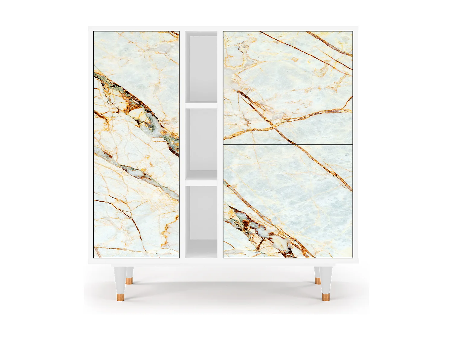 Credenza - 94х96х41 cm - BS5 - Sabbiay Marble, Bianco