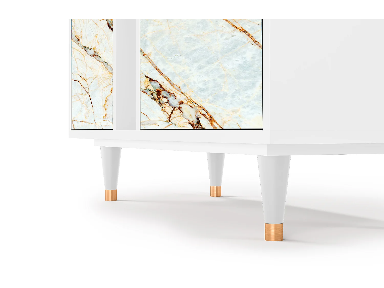 Credenza - 94х96х41 cm - BS5 - Sabbiay Marble, Bianco