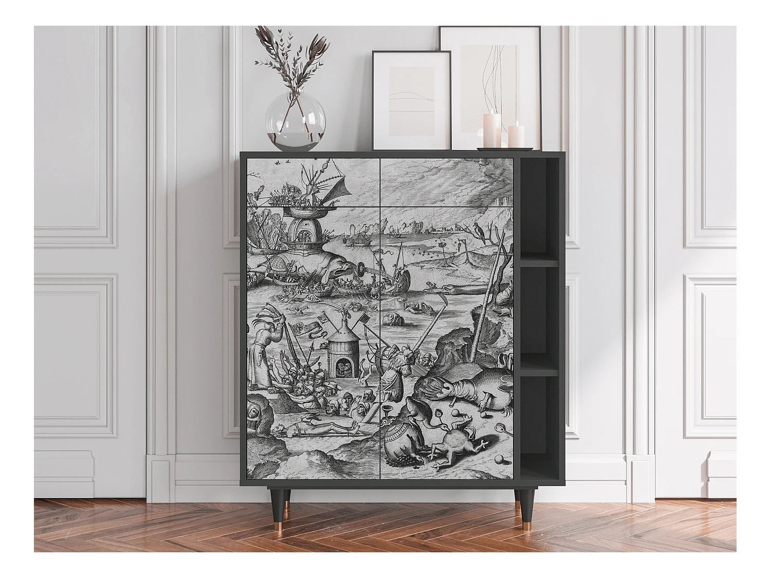 Buffet - 96х110х41 cm - BS6 - The Temptation, Anthracite