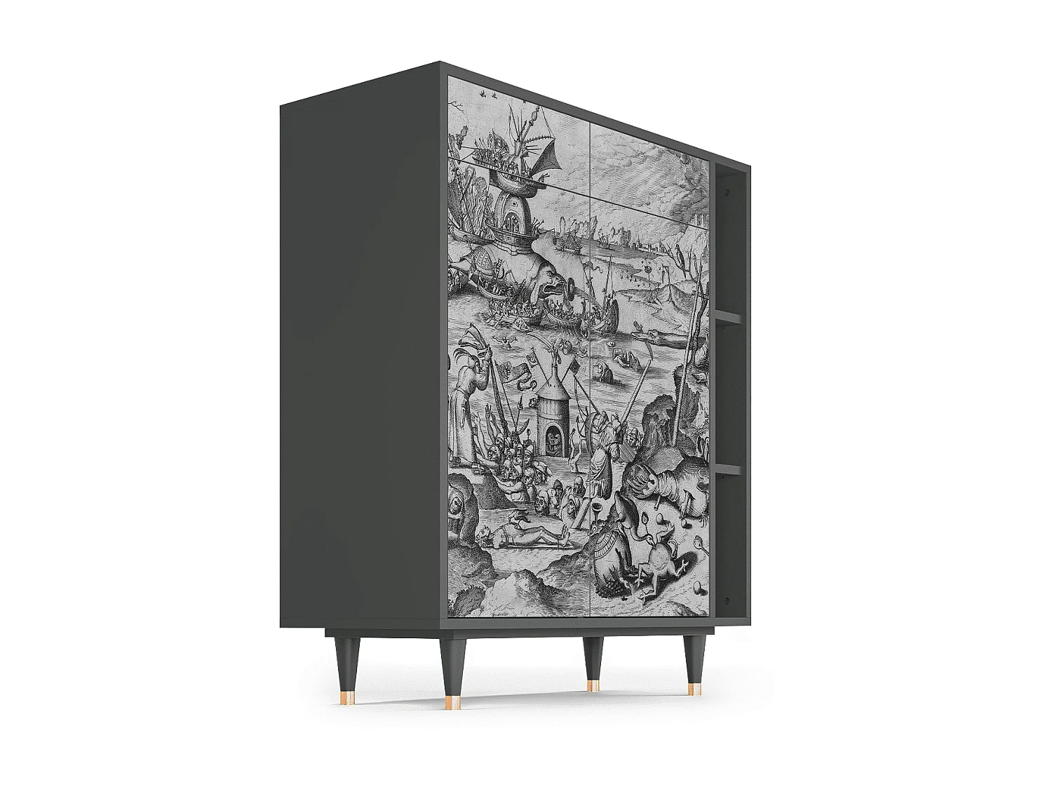 Aparador - 96х110х41 cm - BS6 - The Temptation, Antracite