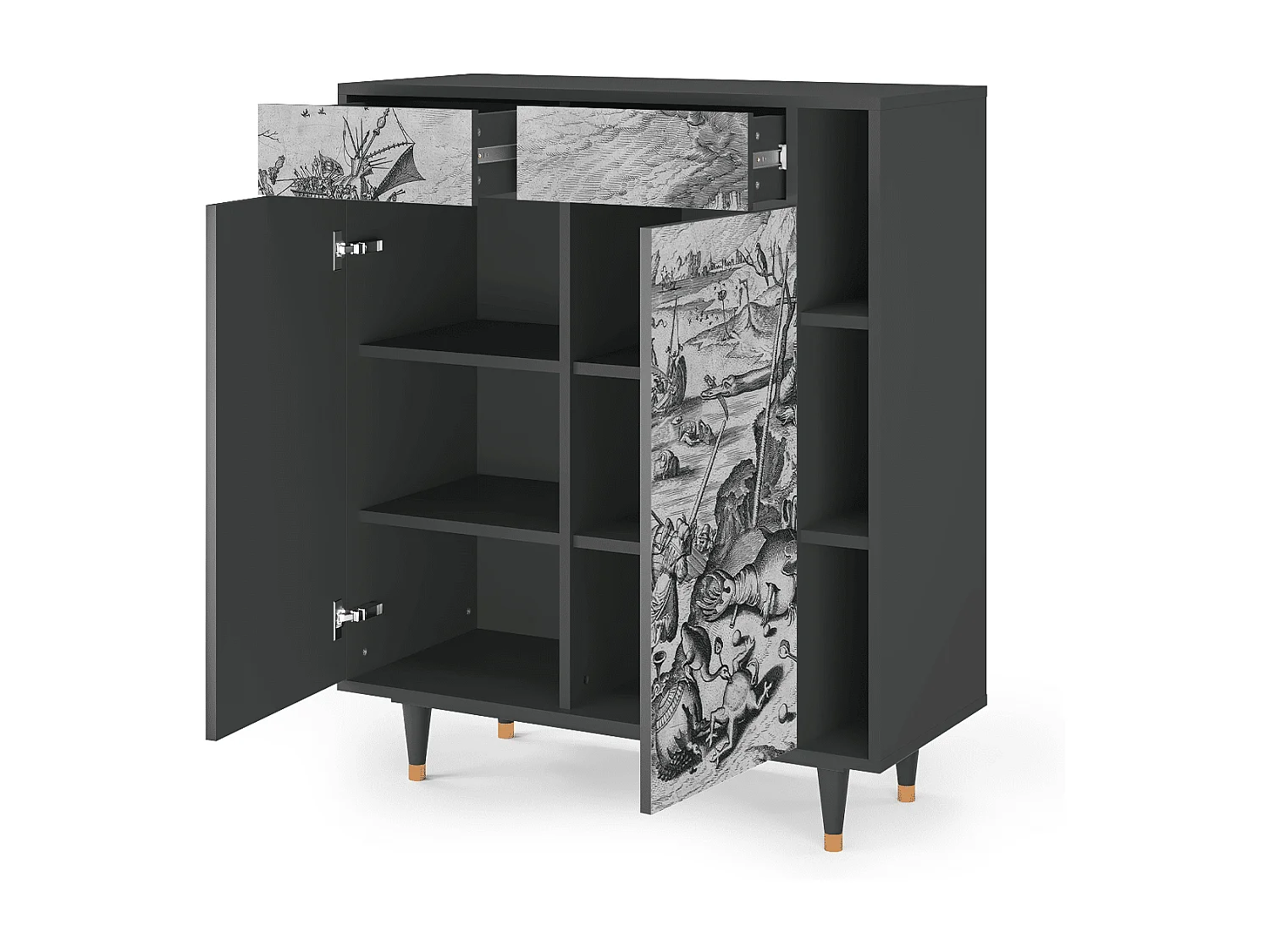 Aparador - 96х110х41 cm - BS6 - The Temptation, Antracite