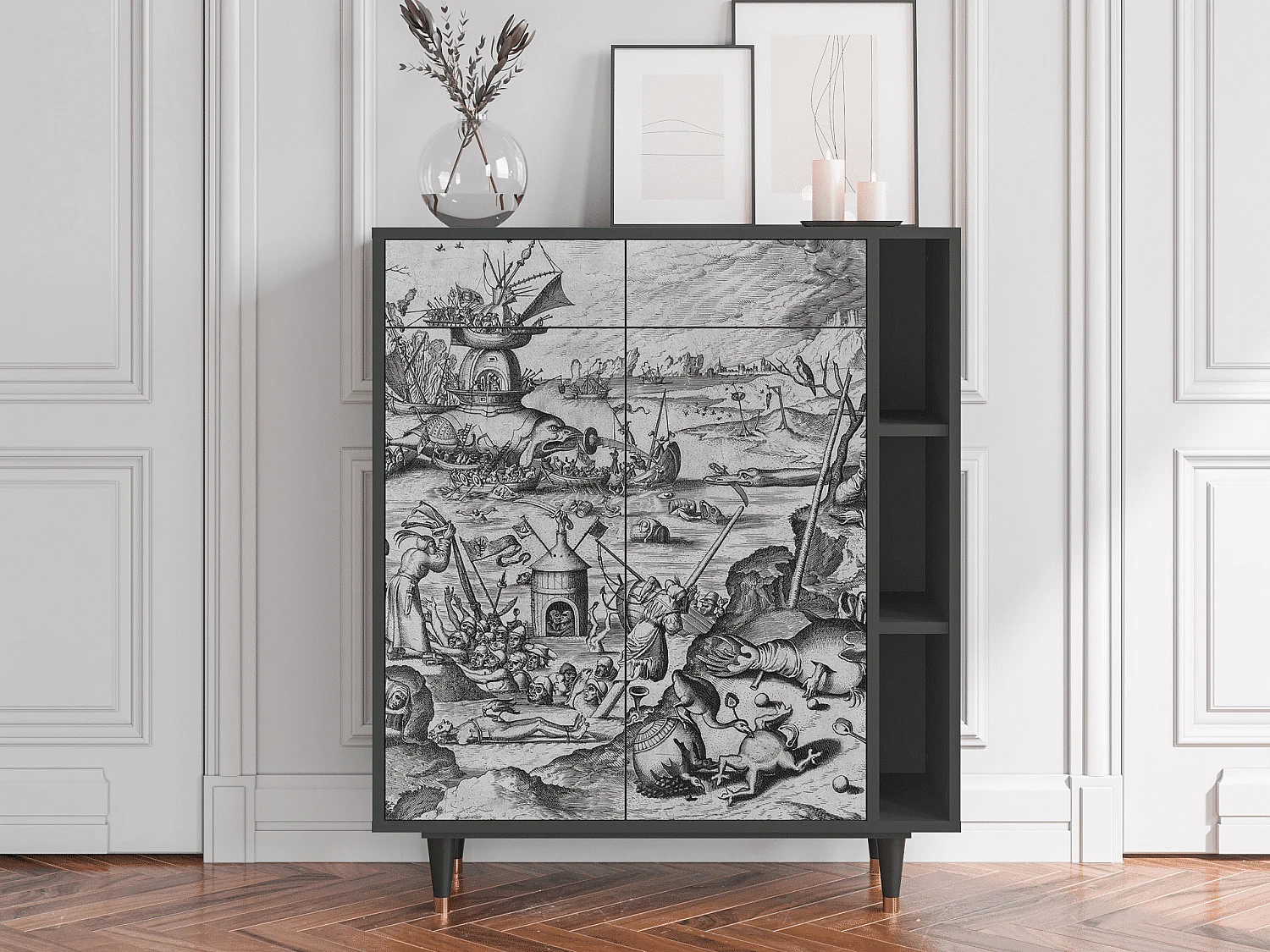 Buffet - 96х110х41 cm - BS6 - The Temptation, Anthracite