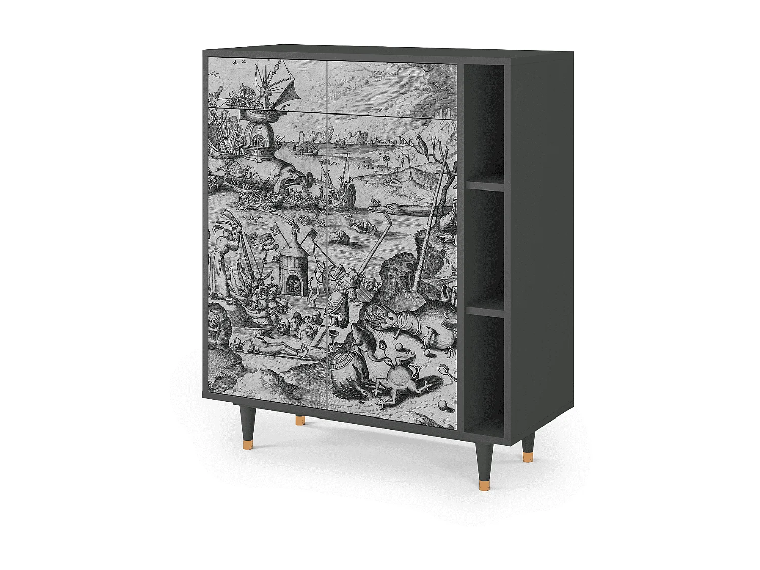 Buffet - 96х110х41 cm - BS6 - The Temptation, Anthracite