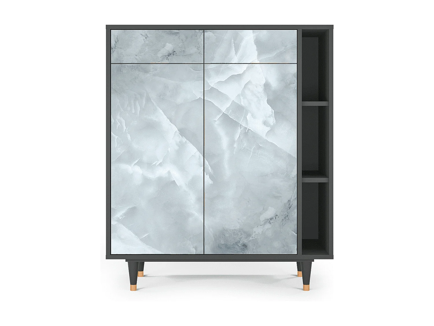 Sideboard - 96х110х41 cm - BS6 - The Onyx, Anthrazit