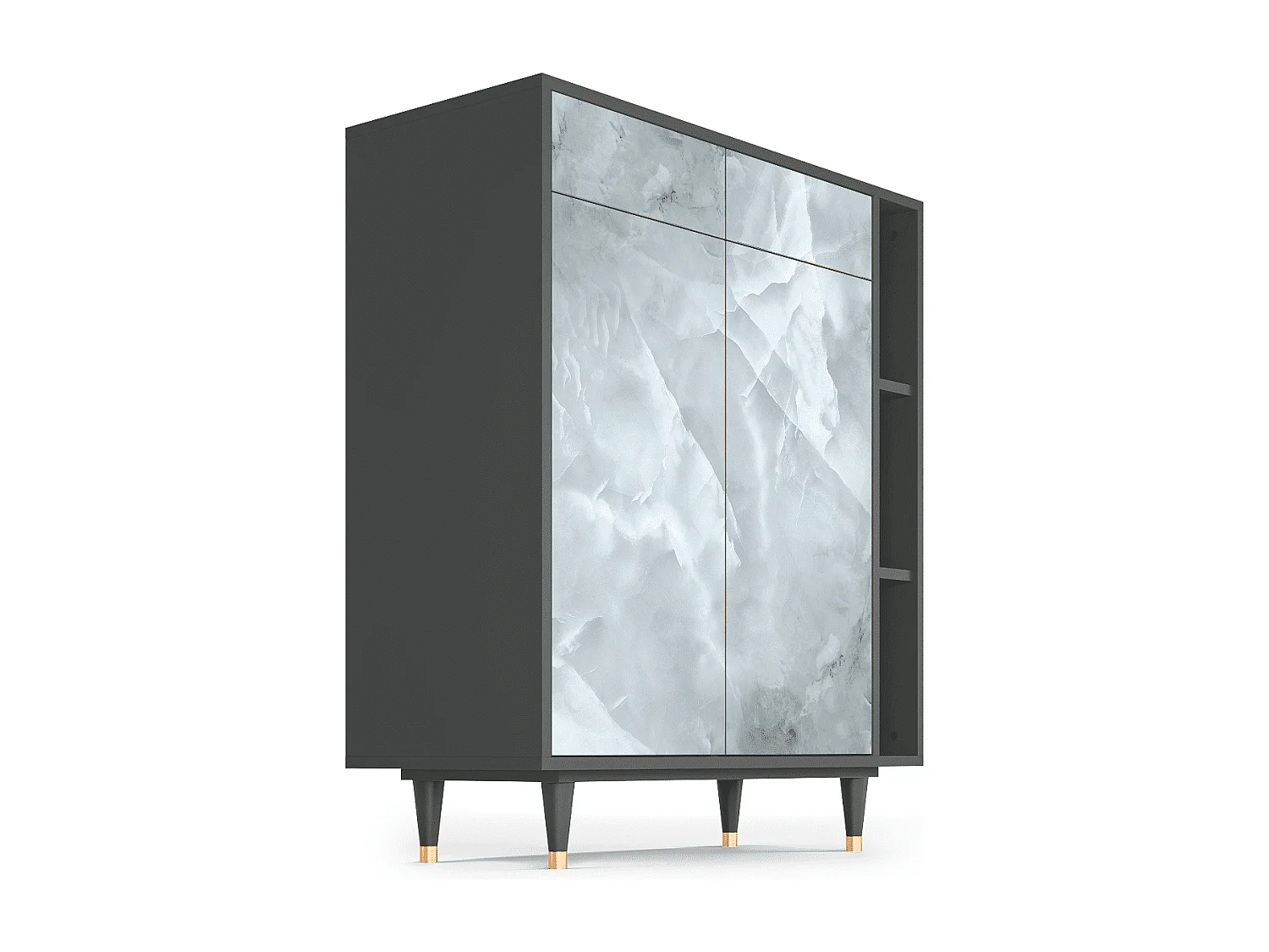 Sideboard - 96х110х41 cm - BS6 - The Onyx, Anthrazit