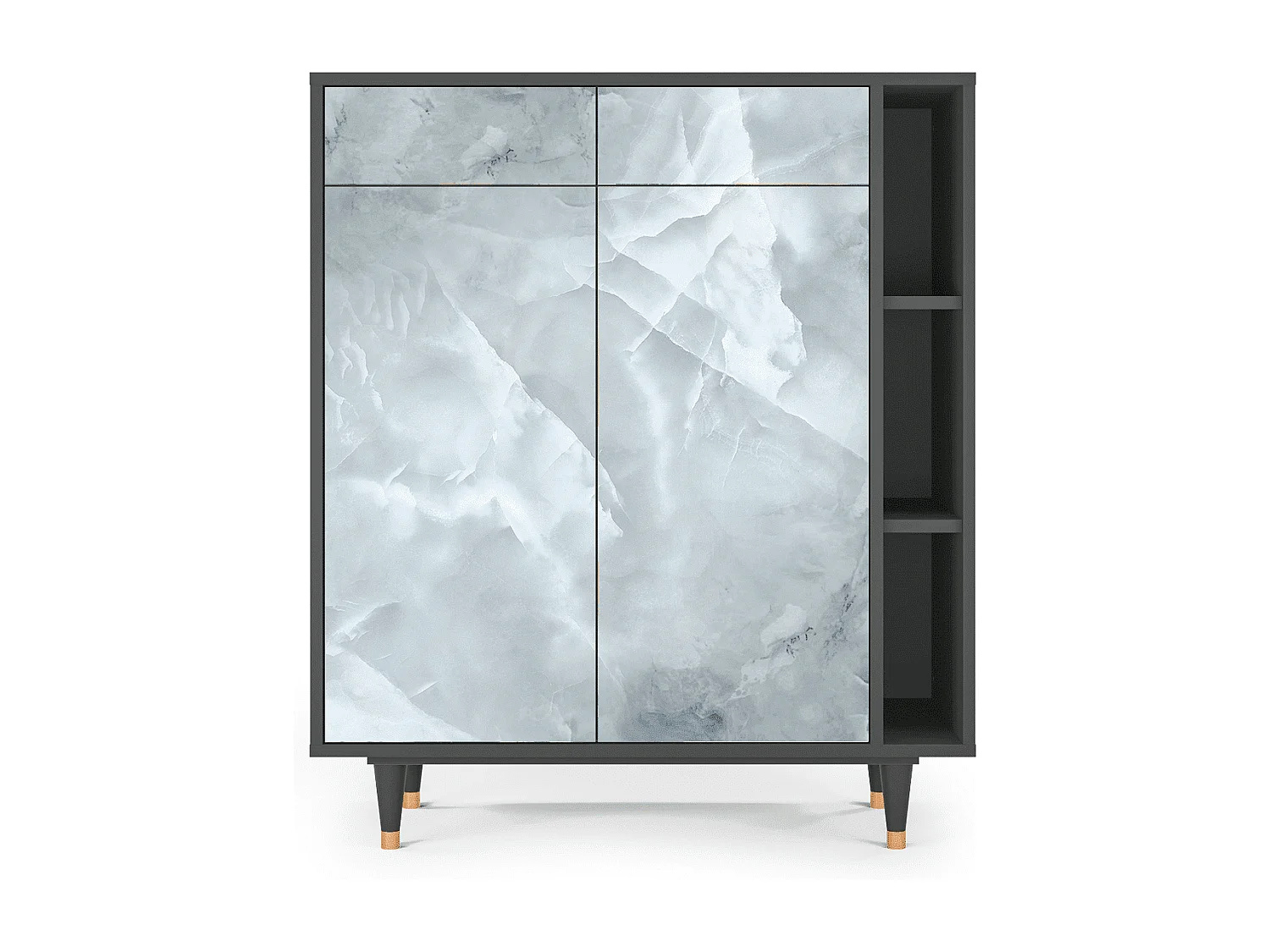 Sideboard - 96х110х41 cm - BS6 - The Onyx, Anthrazit