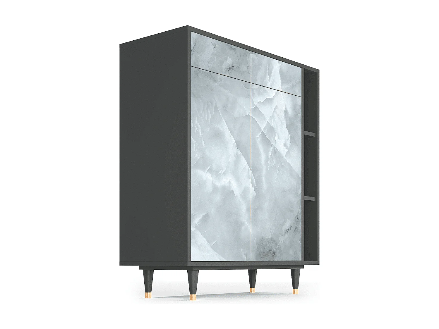 Sideboard - 96х110х41 cm - BS6 - The Onyx, Anthrazit