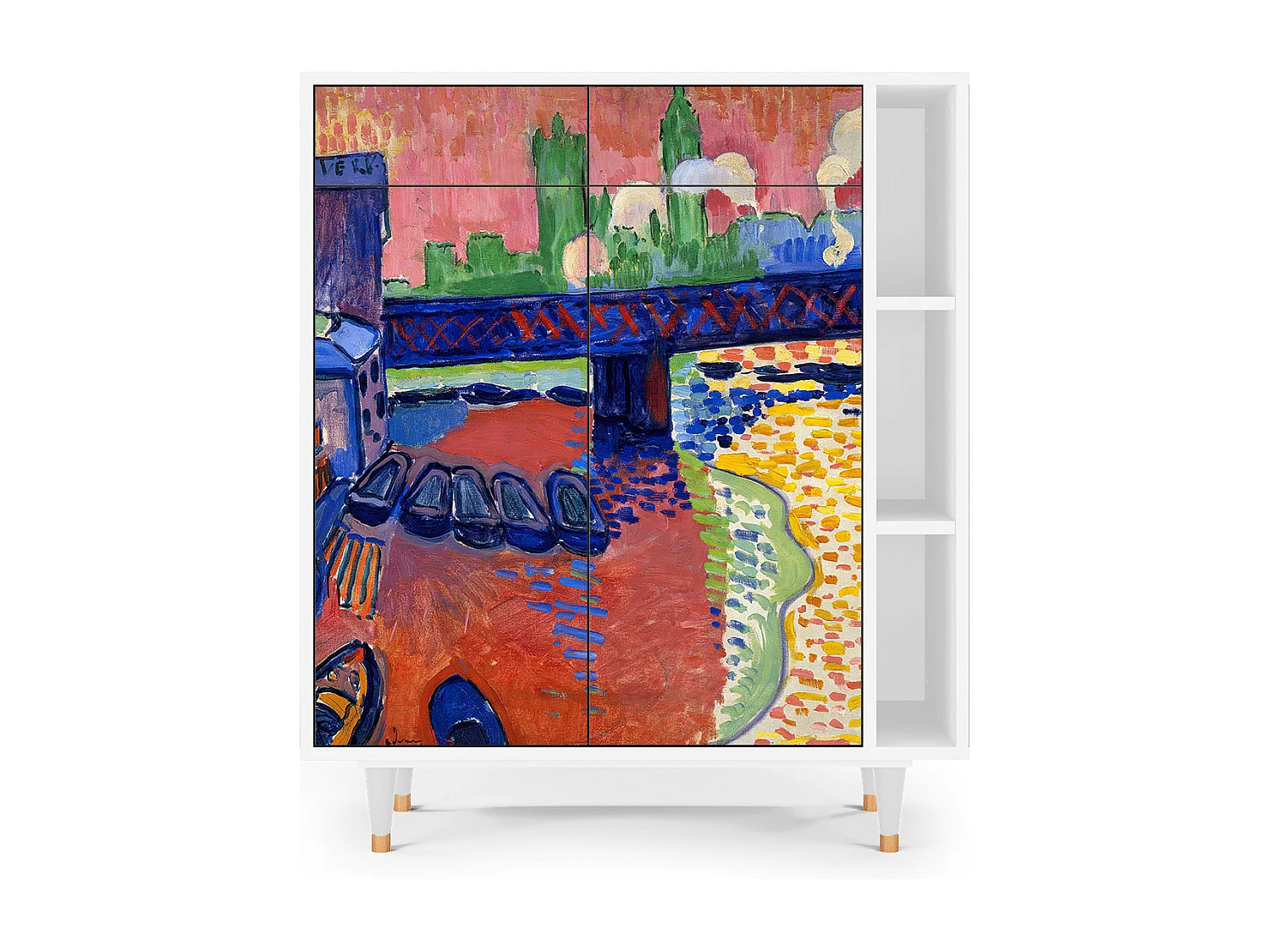 Buffet - 96х110х41 cm - BS6 - Charing Cross Bridge, Blanc