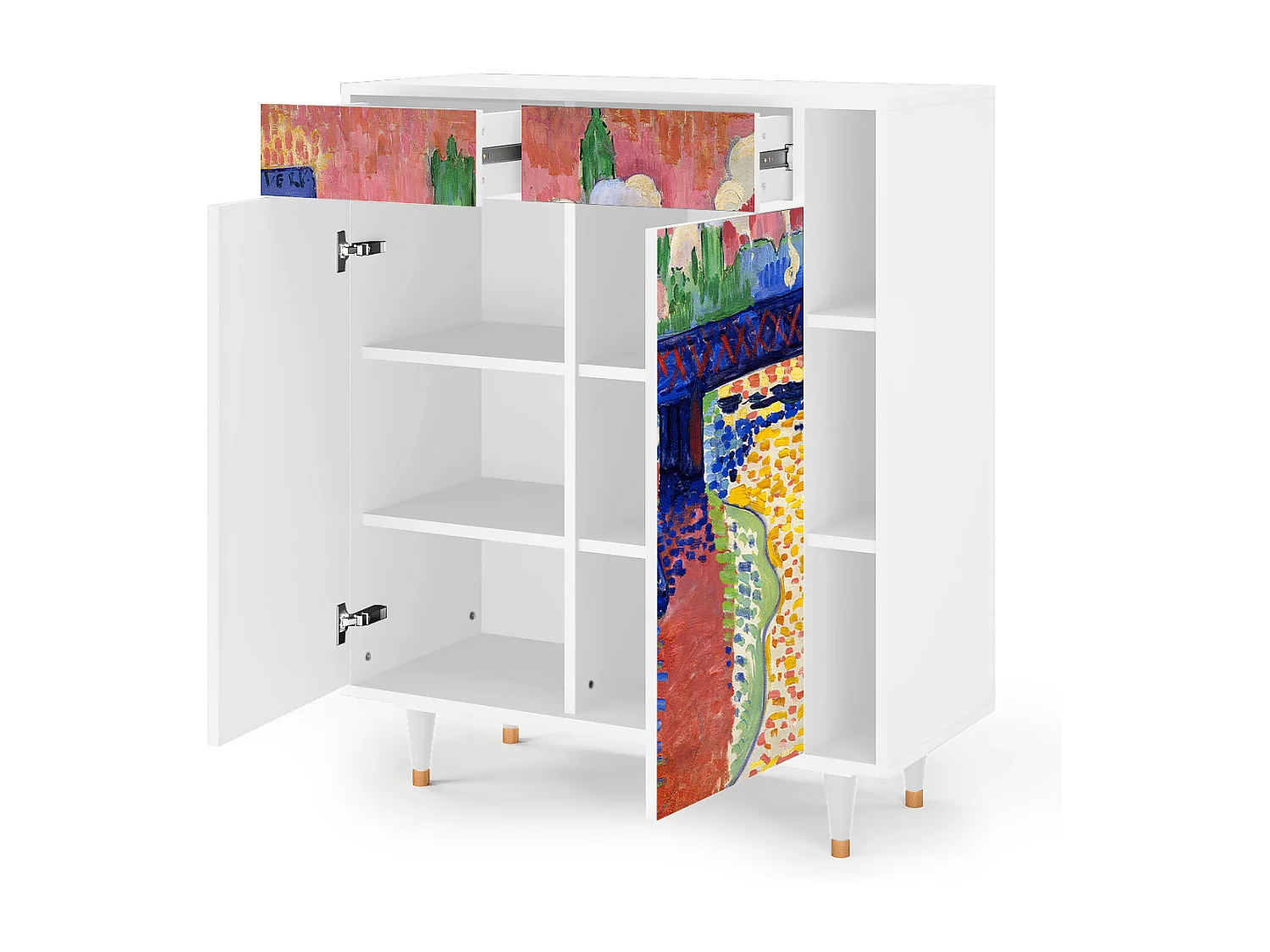 Buffet - 96х110х41 cm - BS6 - Charing Cross Bridge, Blanc